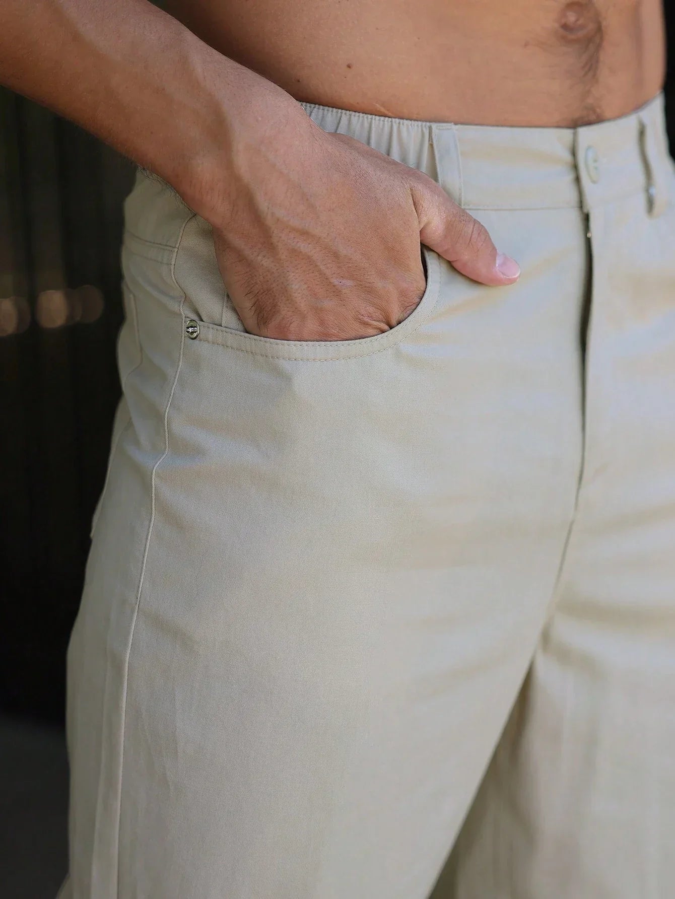 Arthur | Plain straight-leg trousers for men