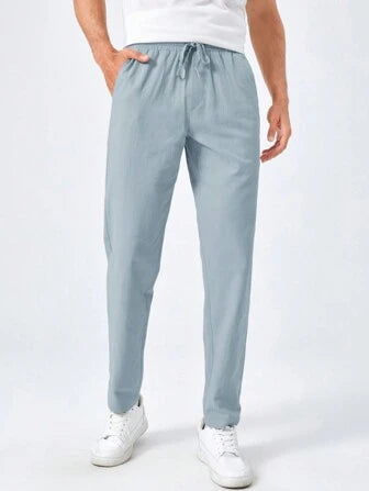 Aaron | Basics plain cotton pants for men