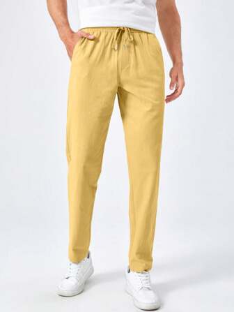 Aaron | Basics plain cotton pants for men