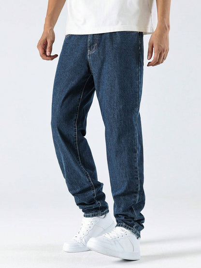 Lucas | Casual washed tapered jeans for men