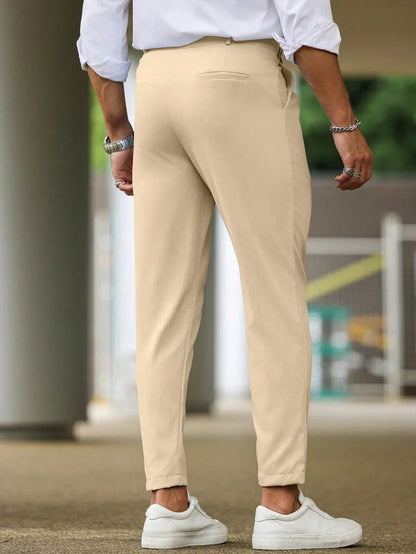 Alfie | Casual men's trousers in solid color