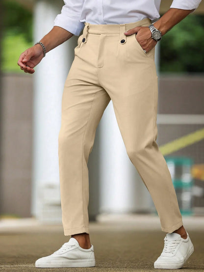 Alfie | Casual men's trousers in solid color