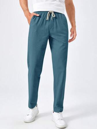 Aaron | Basics plain cotton pants for men