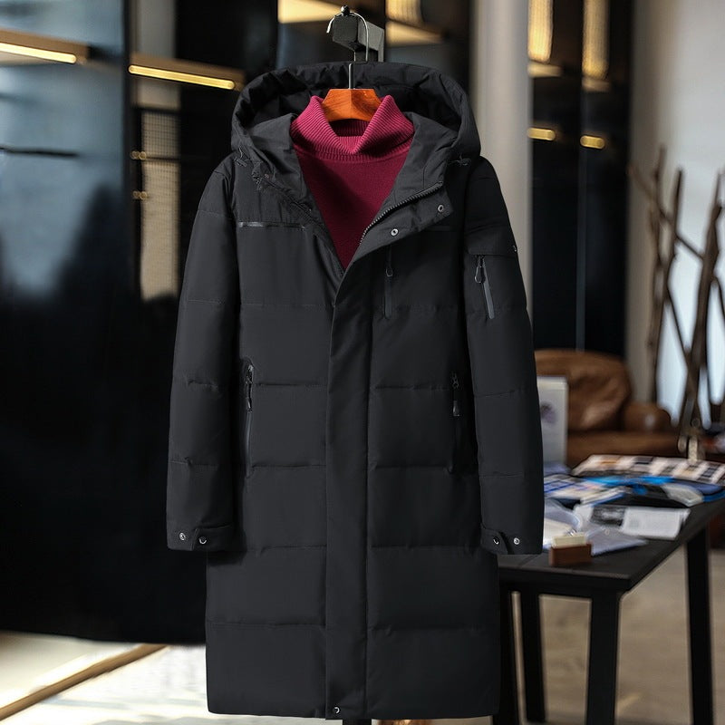 Rio | Elegant long down jacket for men