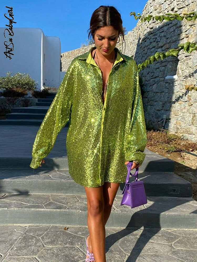 Glam™: Luxurious Oversized Blouse for Women