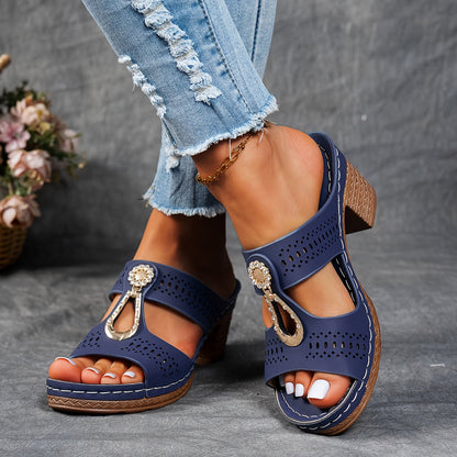 Sirela - Orthopedic Boho Sandals with a Sturdy Heel