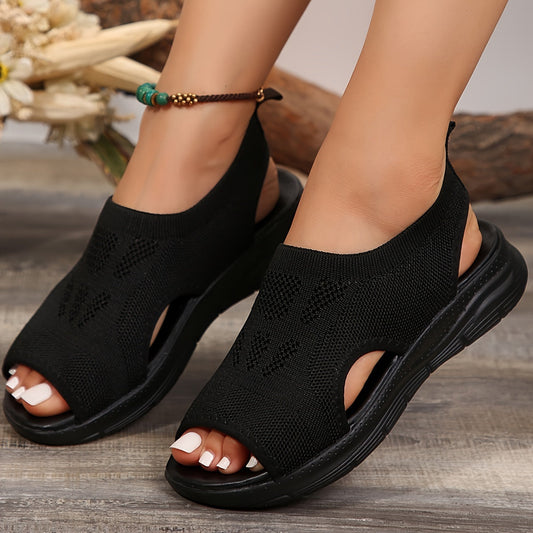 Zavira - Orthopedic Stretch Slip-on Sandal with Thick Sole