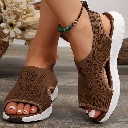 Zavira - Orthopedic Stretch Slip-on Sandal with Thick Sole