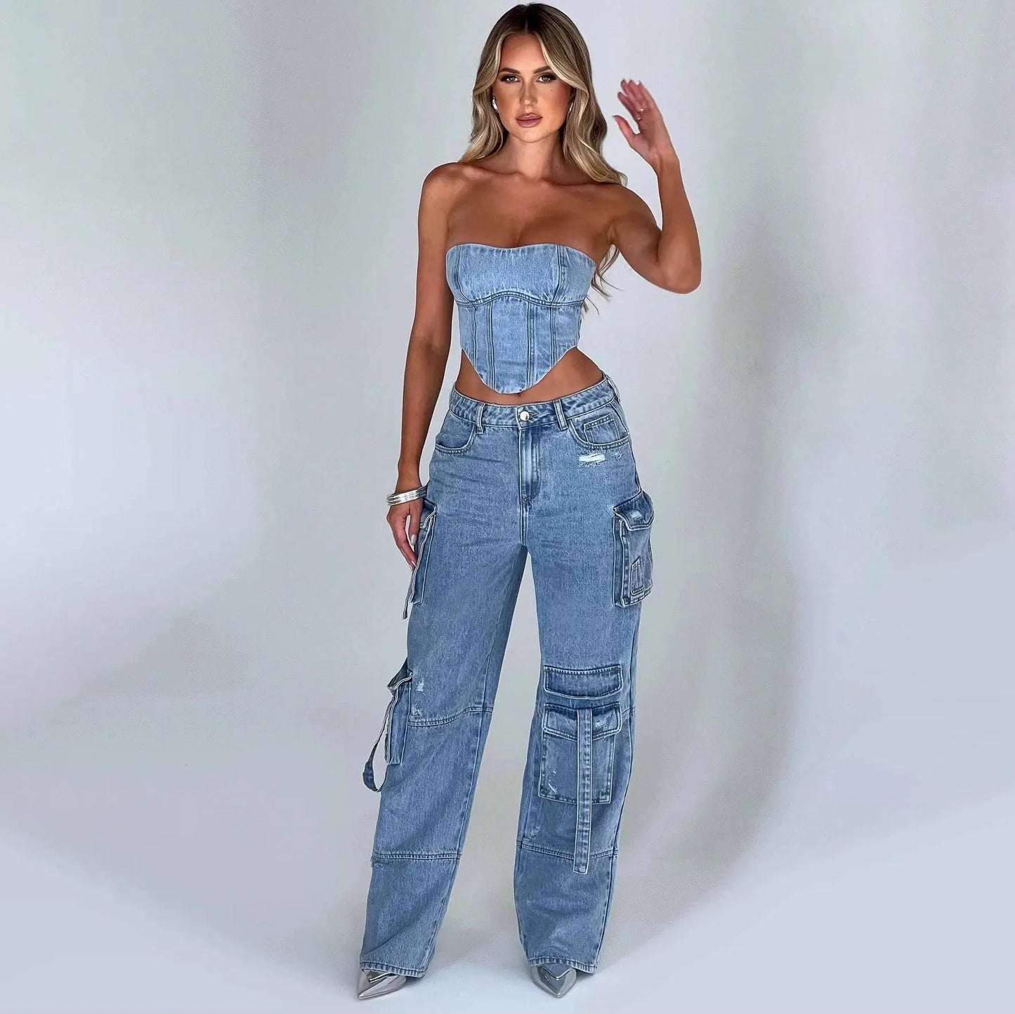 Onni | Classic cargo jeans for women
