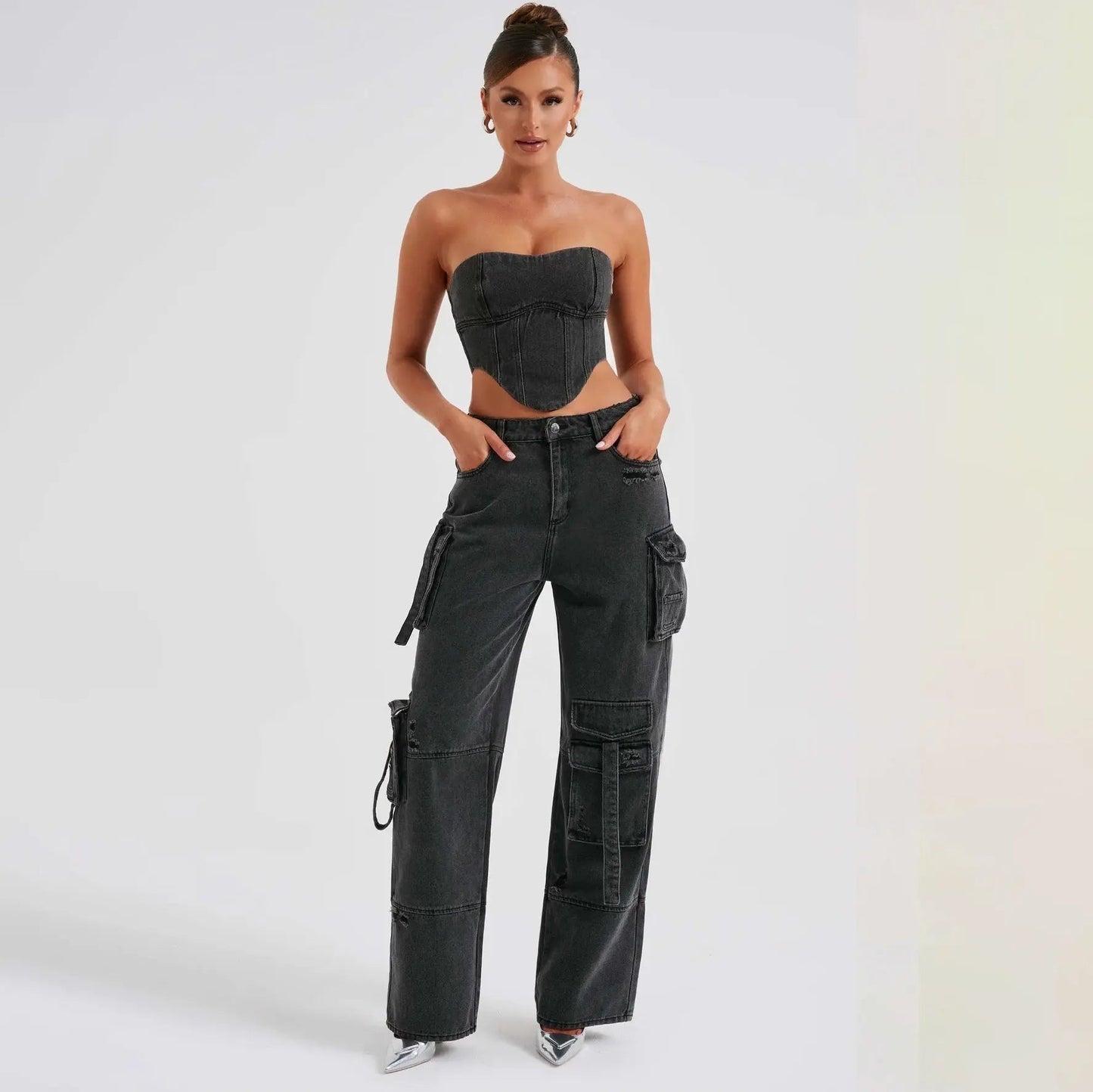 Onni | Classic cargo jeans for women