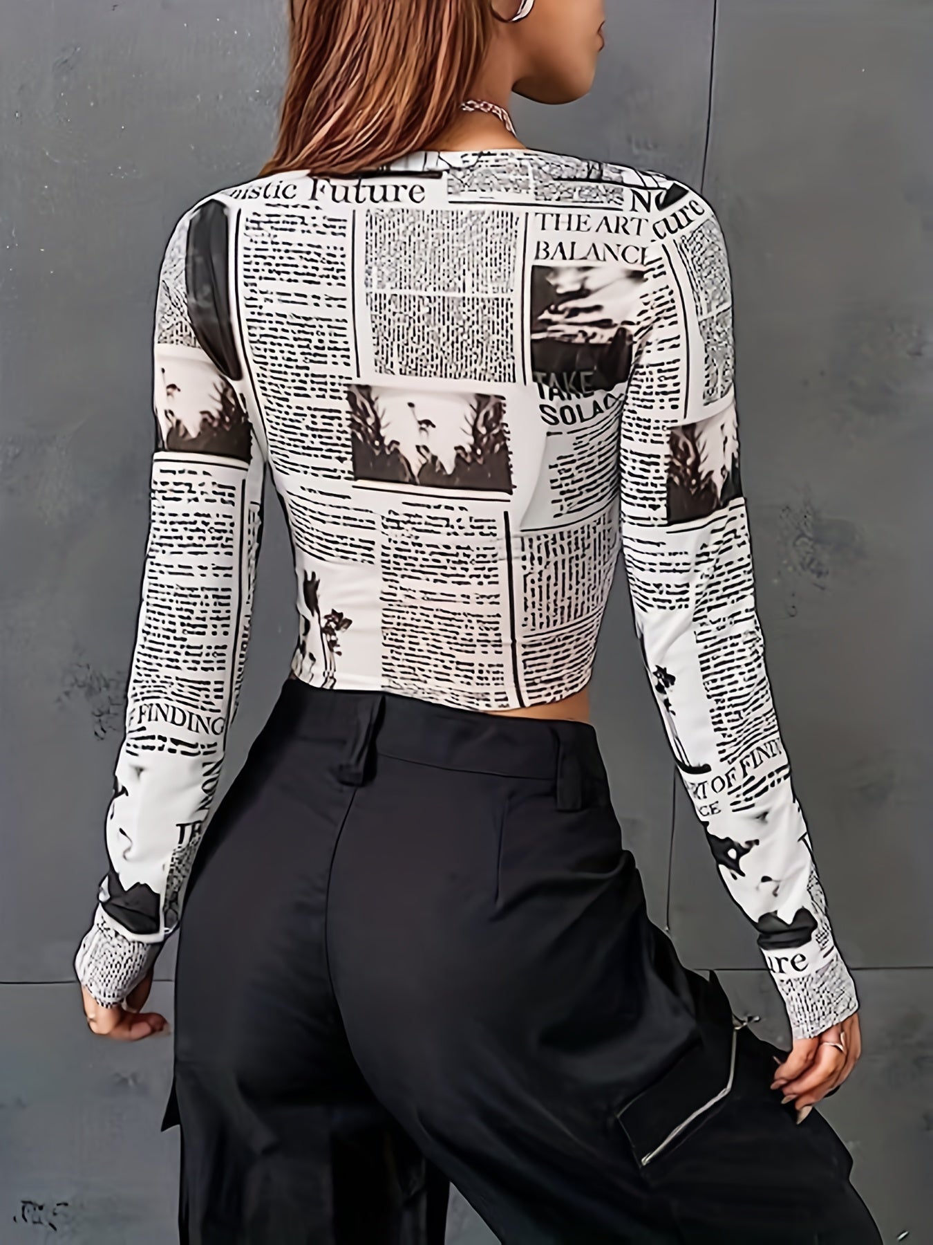 Nova™ Streetstyle Newsprint Top