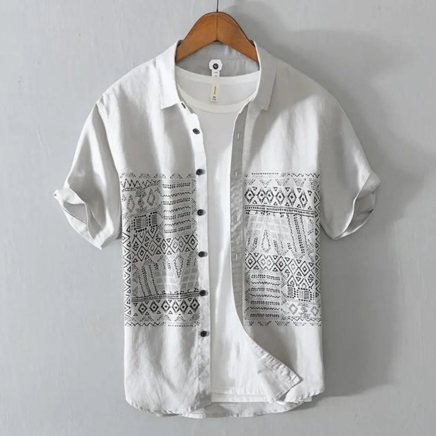 Jammy | Printed linen men's shirt
