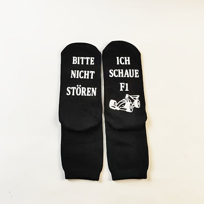 Max™ - Do Not Disturb, Watching Racing | 3x Non-Slip Cotton Socks