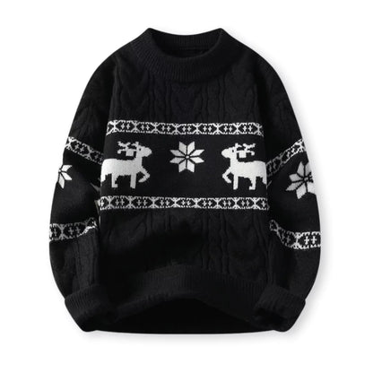 Nordica™: Luxury Christmas sweater with reindeer motif