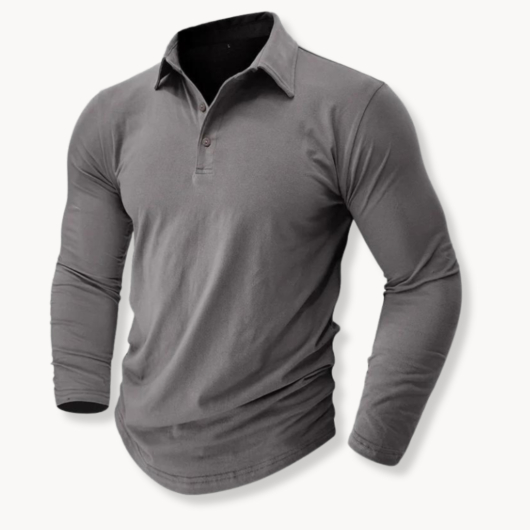 Casual Long Sleeve Polo | Onni