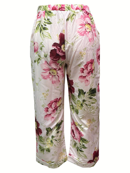Florya™ - Airy Floral Trousers for a Feminine Summer Look