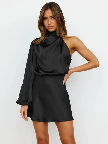 Chloé - Satin Halter Dress