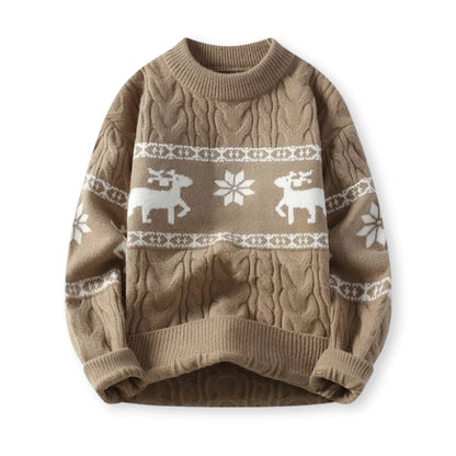 Nordica™: Luxury Christmas sweater with reindeer motif