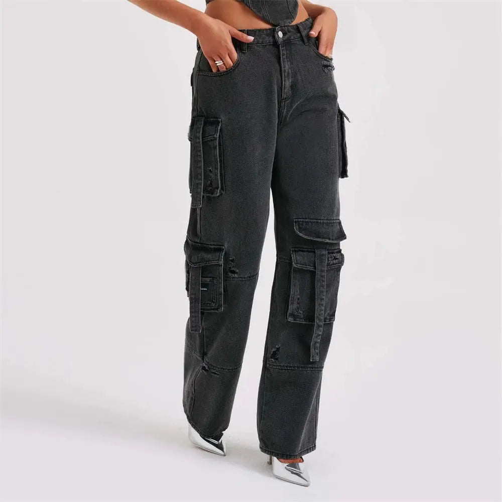 Onni | Classic cargo jeans for women
