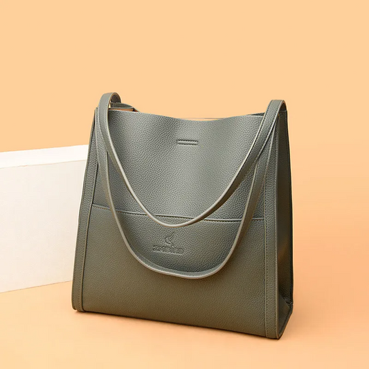 Macy's™ Leather Shoulder Bag | Timeless Design