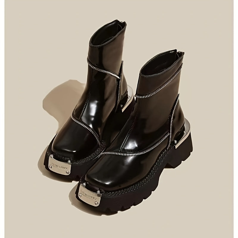 Ava - Luxury Mid Heel Ankle Boots