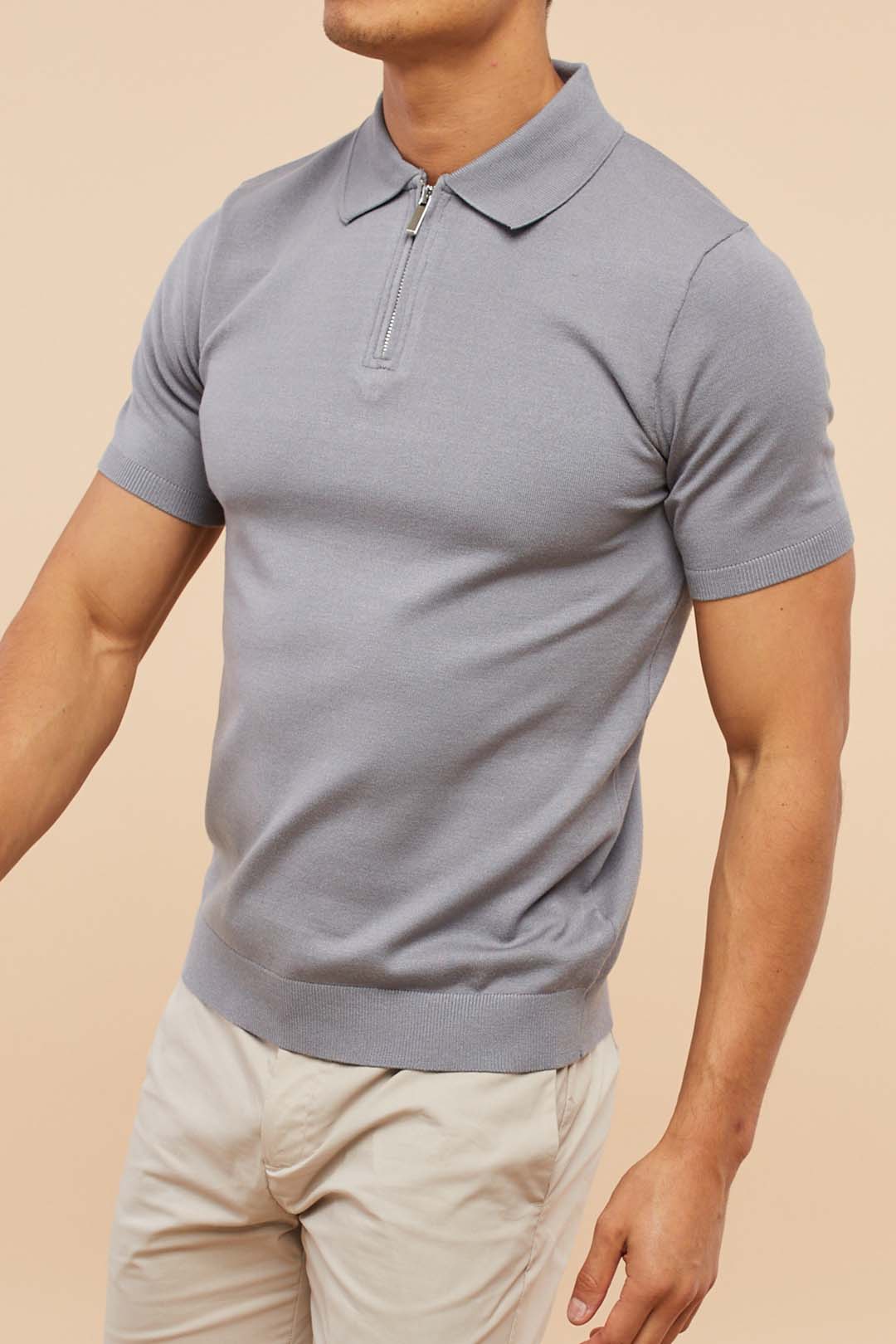 Lana | Knitted Half-Zip Polo 