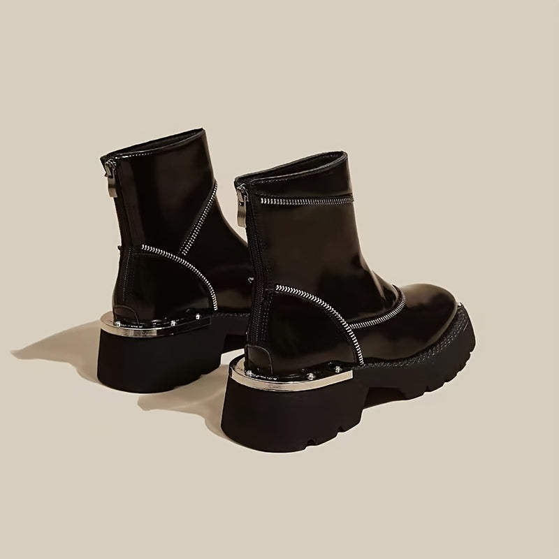 Ava - Luxury Mid Heel Ankle Boots