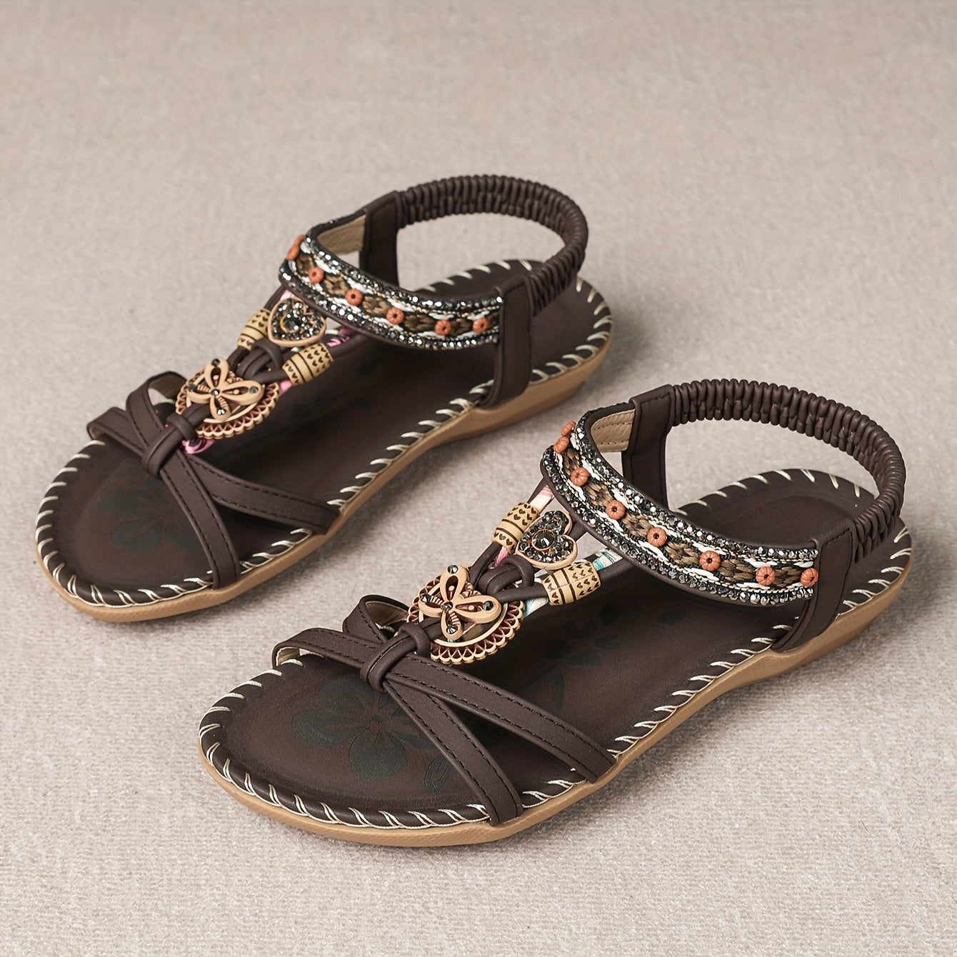 Opedia - Orthopedic Comfort Sandals with Sparkling Stones