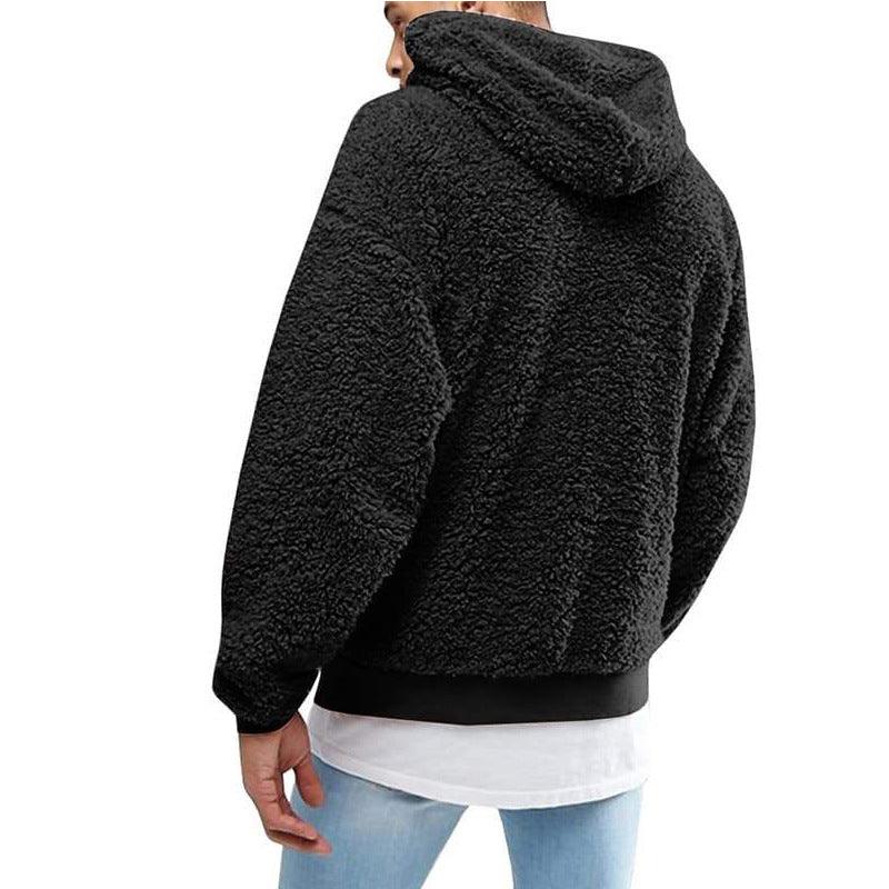 Warm fluffy teddy hoodie for men | Arvind