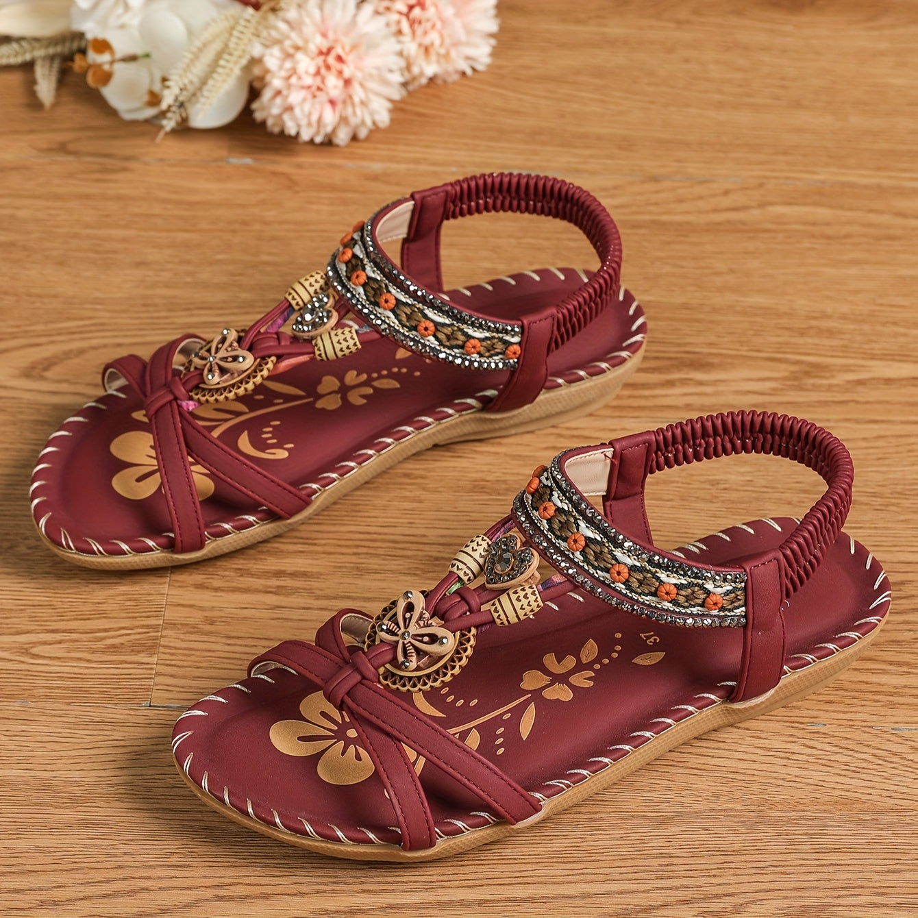 Opedia - Orthopedic Comfort Sandals with Sparkling Stones