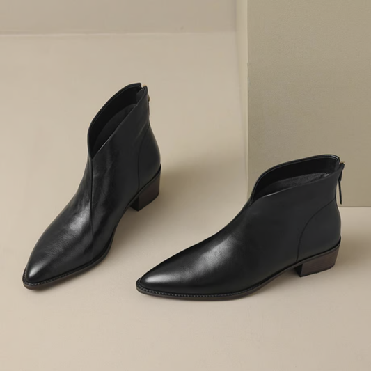 Luna - Leather Midi Boots