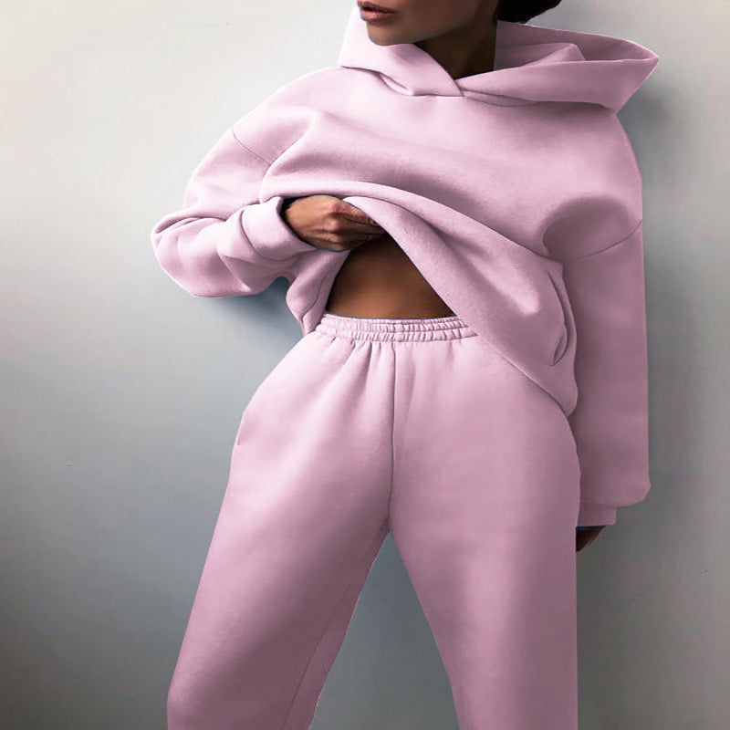 2-piece jogging set - oversized tracksuit with hoodie and sweatpants