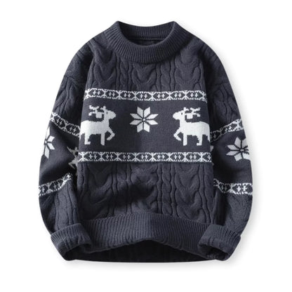 Nordica™: Luxury Christmas sweater with reindeer motif