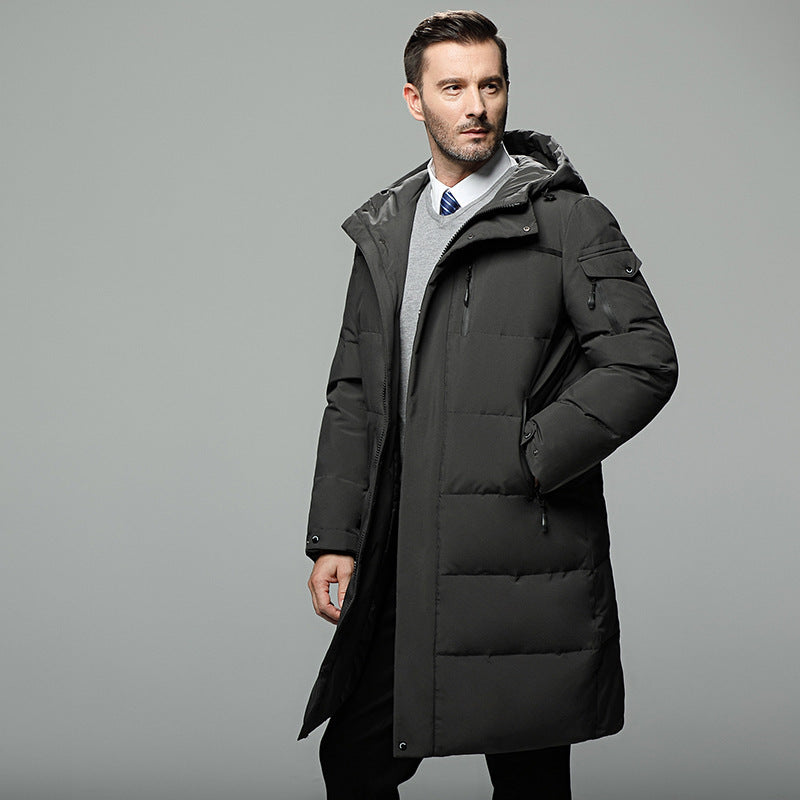 Rio | Elegant long down jacket for men