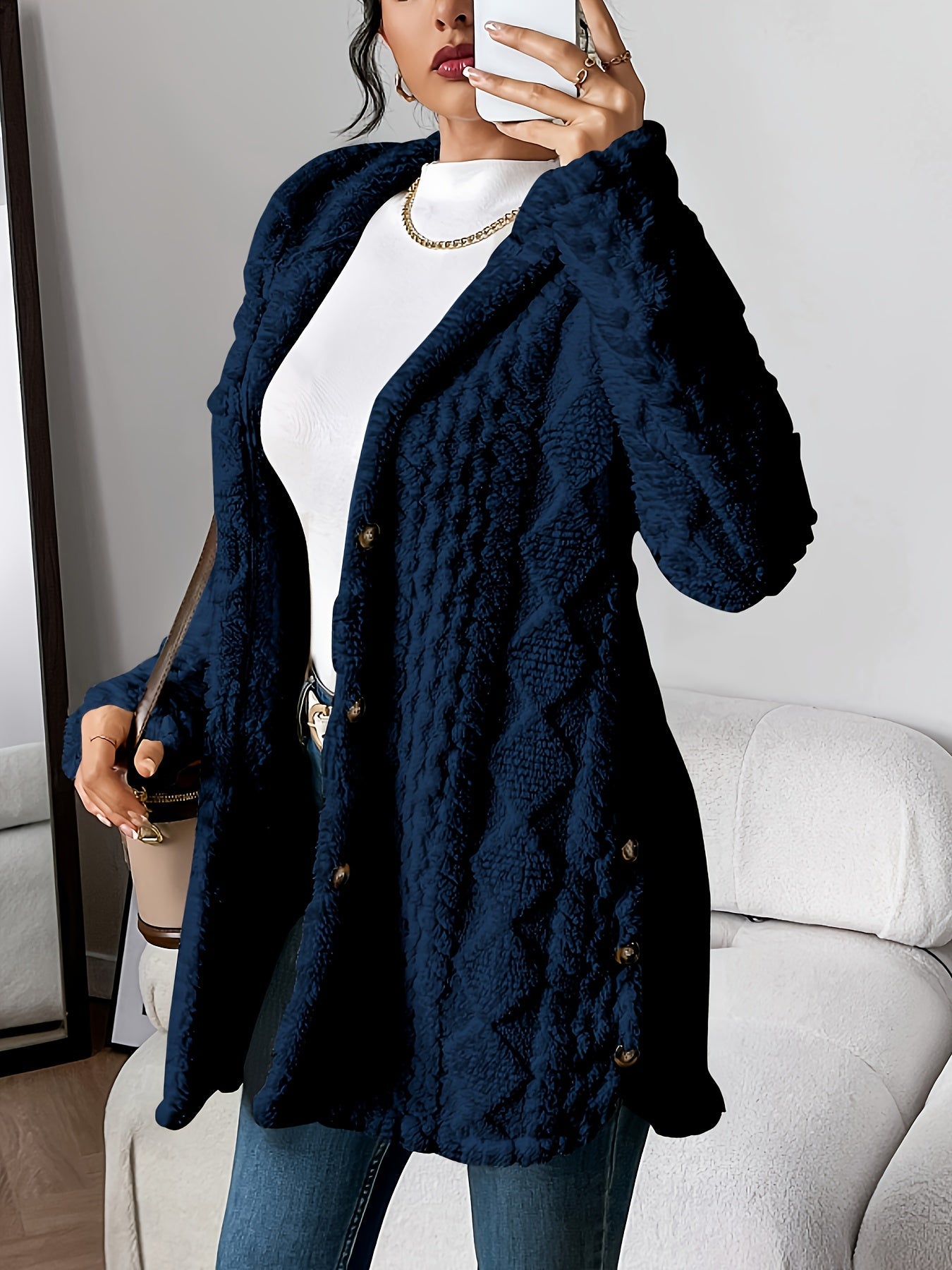 Flufféa™ Button Cozy Coat