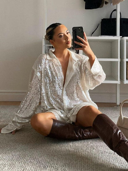 Glam™: Luxurious Oversized Blouse for Women