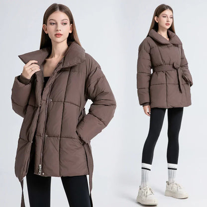Fiora™ Winter Coat with Elegant Tie Closure