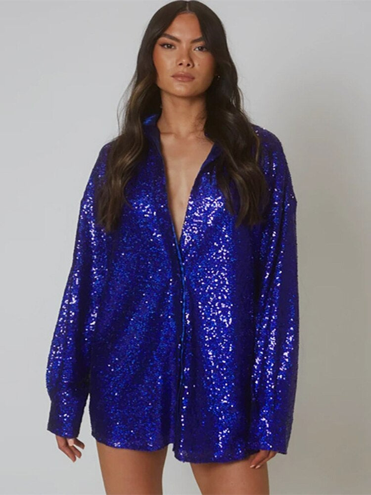 Glam™: Luxurious Oversized Blouse for Women