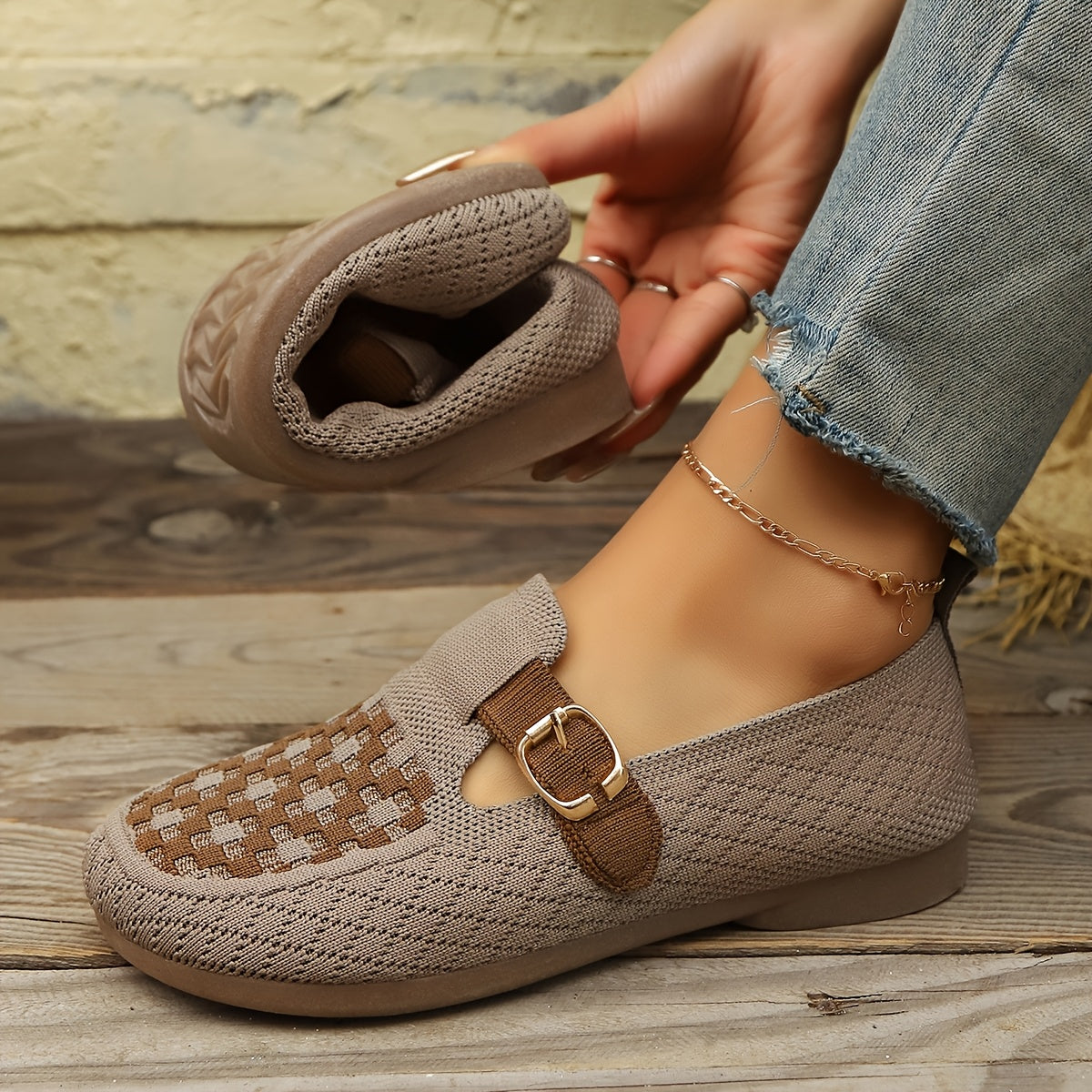 Berro - Orthopedic Stretch Slip-On with Buckle Detail