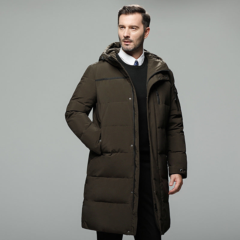 Rio | Elegant long down jacket for men