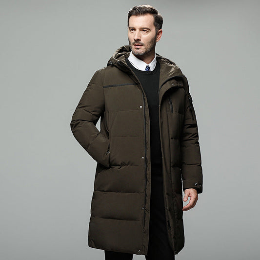 Rio | Elegant long down jacket for men