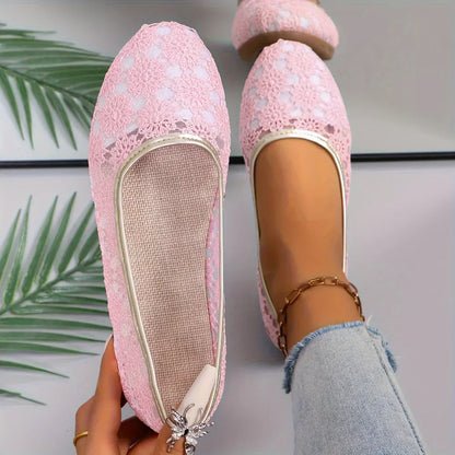 Fleur - Ballerinas with Flower Pattern