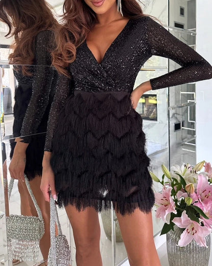 Alessia™ - Fringe Cocktail Dress
