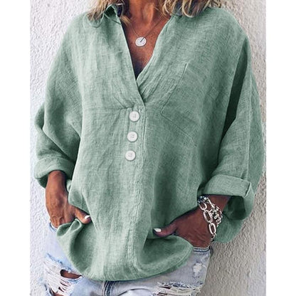 Natasha | Chic linen blouse