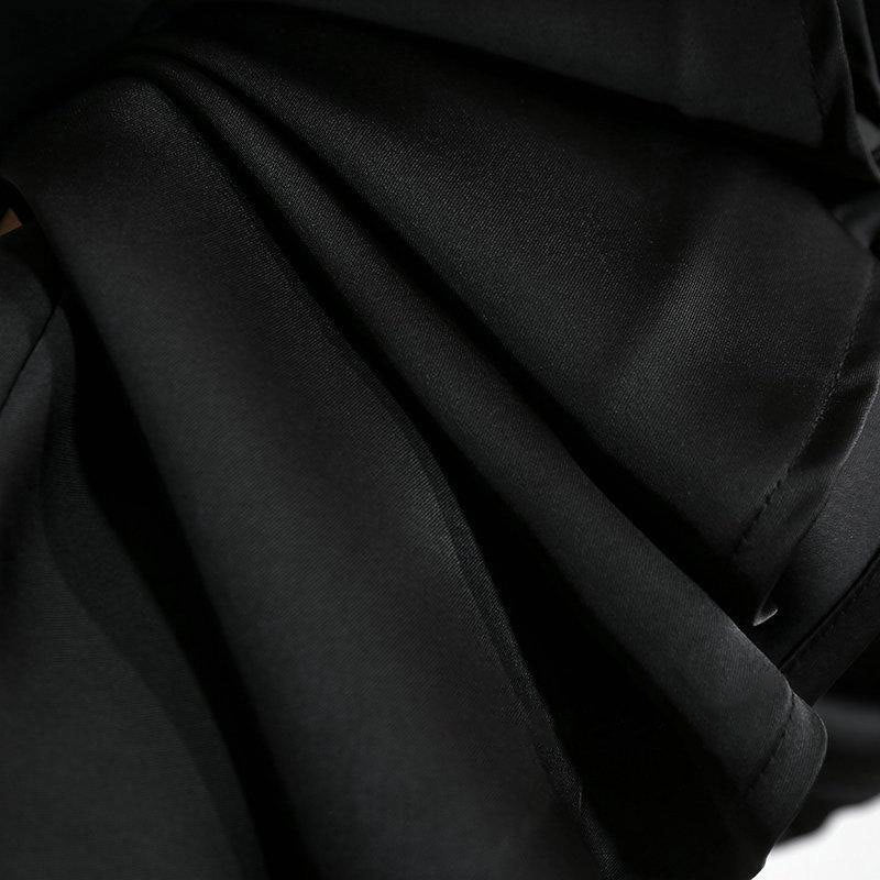 Onni | Trendy satin striped A-line skirt for women