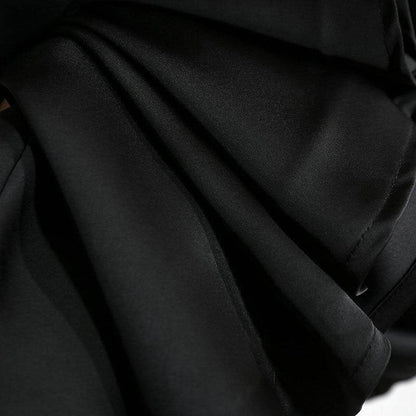 Onni | Trendy satin striped A-line skirt for women
