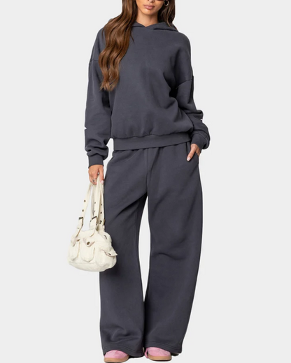 Isla - Bow Hoodie and Jogger Set