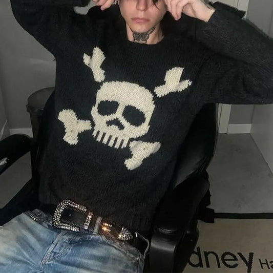 Lucison™ Men's Skull Sweater