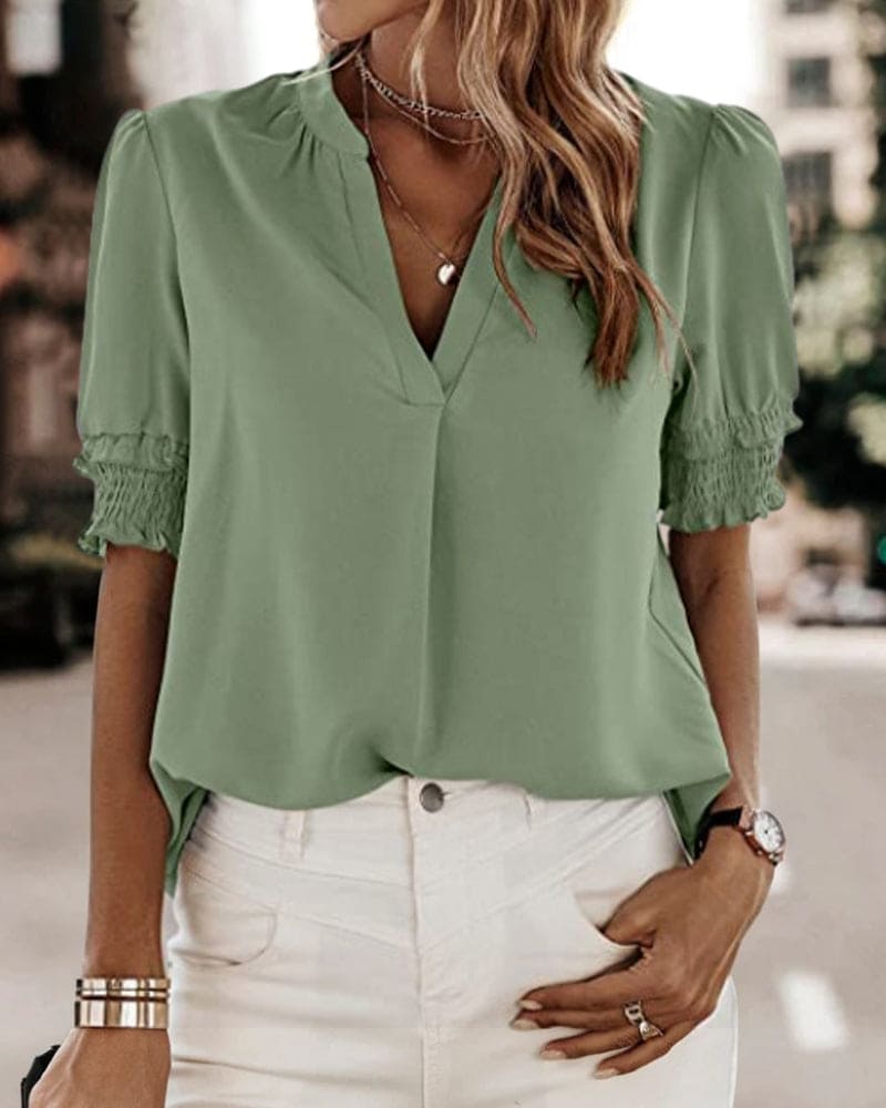 Moniek | V-neck blouse 