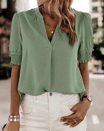 Moniek | V-neck blouse 